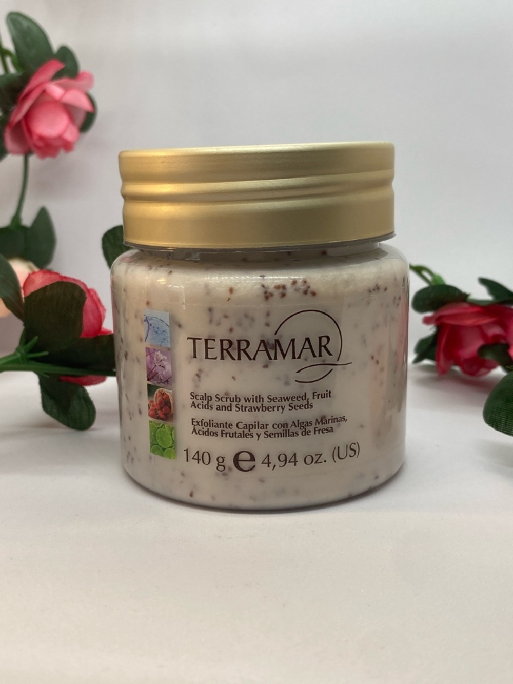 Terramar Scalp Scrub with Strawberry Seeds - Cream